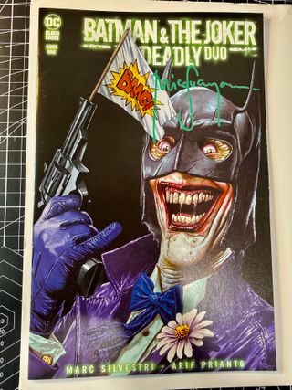 Batman & Joker #1 Mico Suayan Exclusive Firma +COA