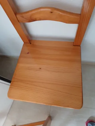 2 Sedie in Legno Massello Rustiche