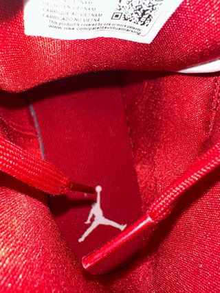 Nike Air Jordan 1 high Donna Tg 40 Rosse Bianche