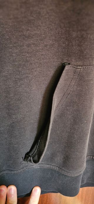 Sudadera Negra Hombre con Logo