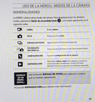 Cámara GoPro HERO3+ Plata