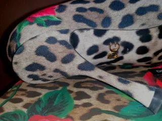Scarpe con tacco Dolce&Gabbana Rose e Leopardo