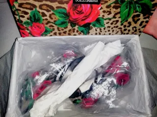 Scarpe con tacco Dolce&Gabbana Rose e Leopardo