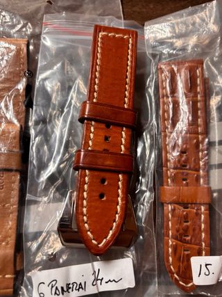 Correas de reloj Panerai distintos colores y medid