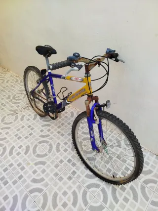 Bicicleta Montaña Ruedas 24 Azul/Amarillo