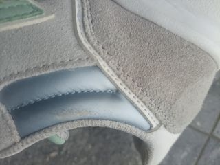 Zapatillas Munich Piel Gris y Verde