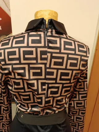 Vestido vintage estampado geométrico