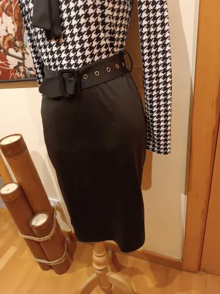 Vestido vintage estampado geométrico