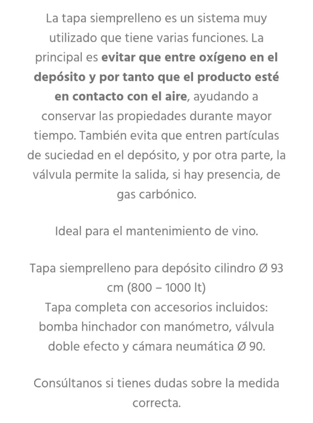 Tapa siemprelleno acero bidón 1000L