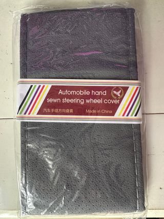 Funda volante coche cosida a mano