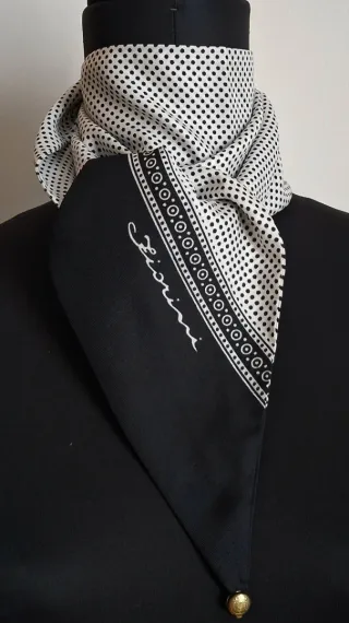 Foulard Fiorini vintage pois