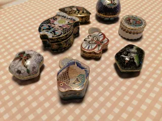 Lote 8 cajitas cloisonné animales