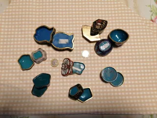 Lote 8 cajitas cloisonné animales