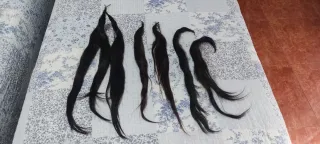 Mallas Fallera Pelo 60cm Negras