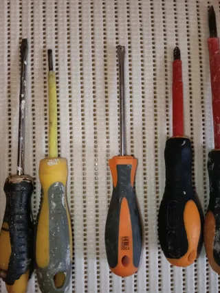 Lote destornilladores planos y estrella