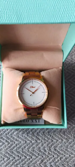 Reloj chapado oro rosa