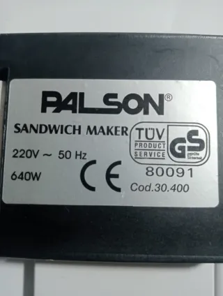 Sandwichera Palson Blanca