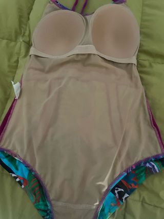 Bañador estampado tropical