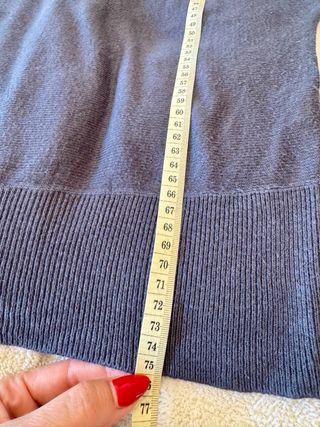 Jersey Blanco cuello alto murciélago talla S