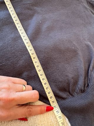 Jersey Blanco cuello alto murciélago talla S