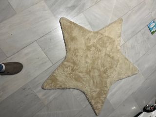 Alfombra Suave Estrella Beige