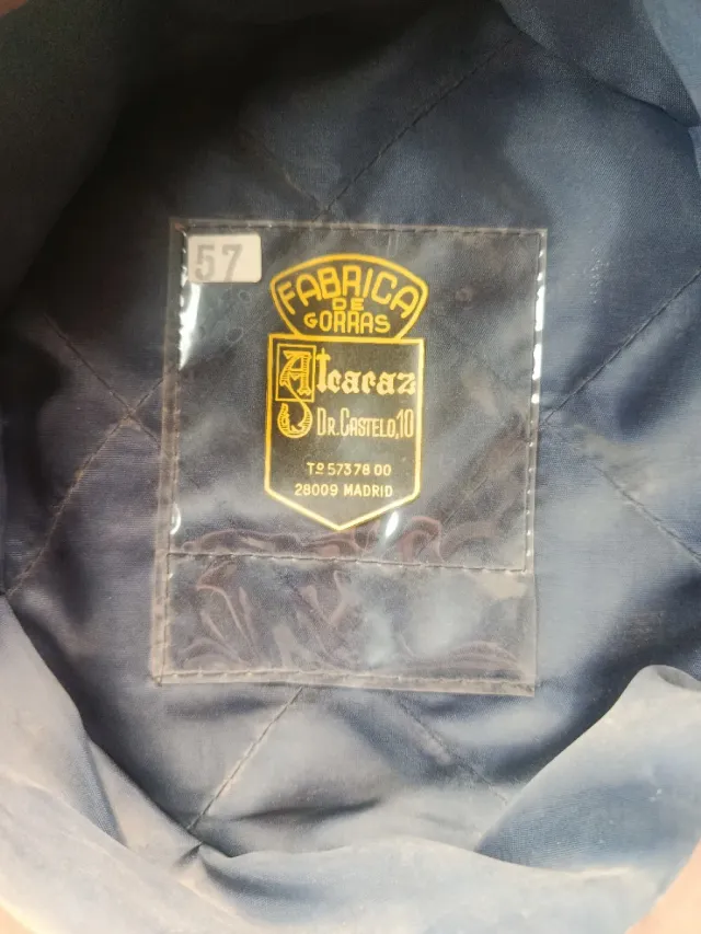 Gorra antigua Jefe Estación Renfe