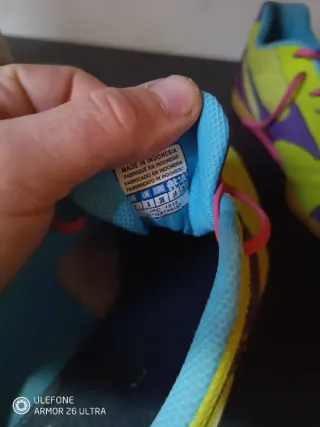 Zapatillas Fútbol Sala Verdes y Moradas