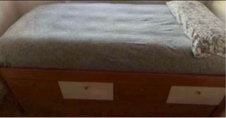 Cama nido de madera con cajones