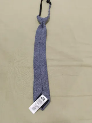 Cravatta per bambini blu a pois