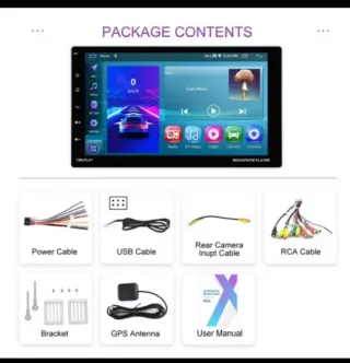 Radio Pantalla Android 9" Para Hueco pequeño 1din