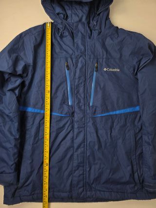 Columbia Omni Tech Blue Hooded Jacket Waterproof