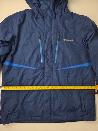 Columbia Omni Tech Blue Hooded Jacket Waterproof