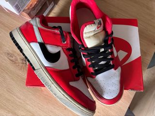 Nike Dunk Low Retro PRM Rojo Blanco