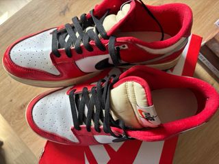 Nike Dunk Low Retro PRM Rojo Blanco