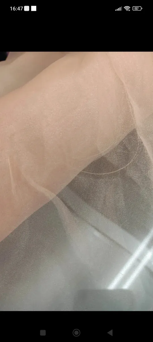 2 metros tela cristal color miel