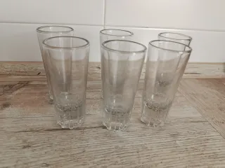 Juego vintage 6 vasos chupito/catavinos