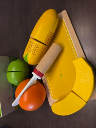 Juego Frutas y Verduras Madera