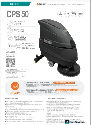 Fregadora Industrial Comet CPS 50 B/BT