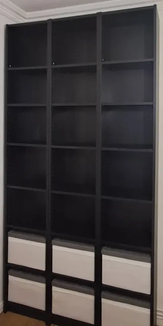 Estantería Billy Negra 120x28x237cm