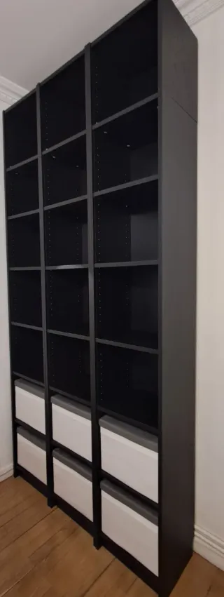 Estantería Billy Negra 120x28x237cm