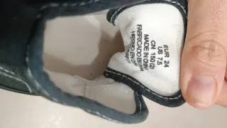 Scarpe bimbo nere alte num 24