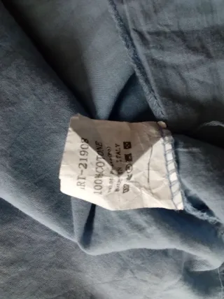 Vestido Verano Algodón Azul