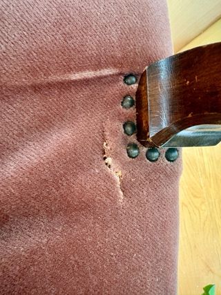 Juego 2 Sillas Clásicas Madera Tapizado Rosa