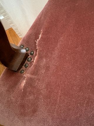 Juego 2 Sillas Clásicas Madera Tapizado Rosa