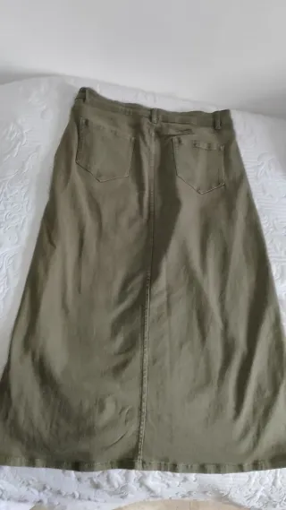 Falda vaquera kaki talla XXXL
