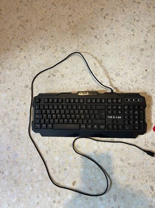 Teclado Gamer THE G-LAB RGB Negro