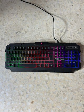Teclado Gamer THE G-LAB RGB Negro