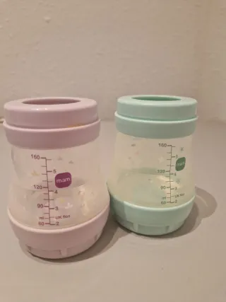 Biberones MAM 160ml (2 unidades) sin tetina