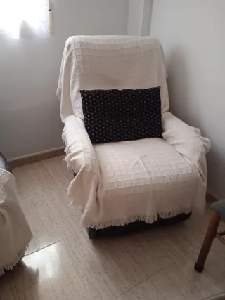 2 Sillones Reclinables de Piel Negros, 100€ los 2