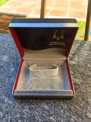 🇨🇭CAJA BULOVA ACCUTRON AÑOS 70🇨🇭